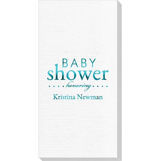 Baby Shower Honoring Deville Guest Towels